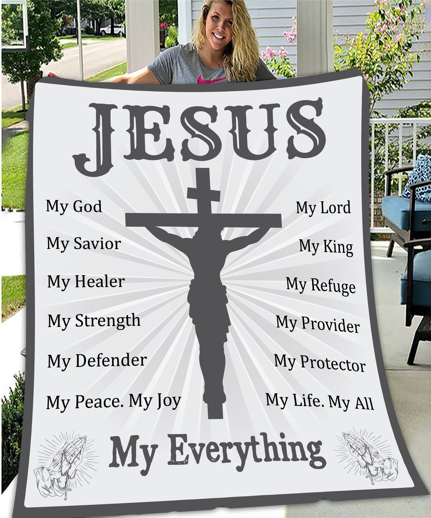 Jesus Blanket (50X60) - Kim’s Signature Beauty & Accessories (Store description)