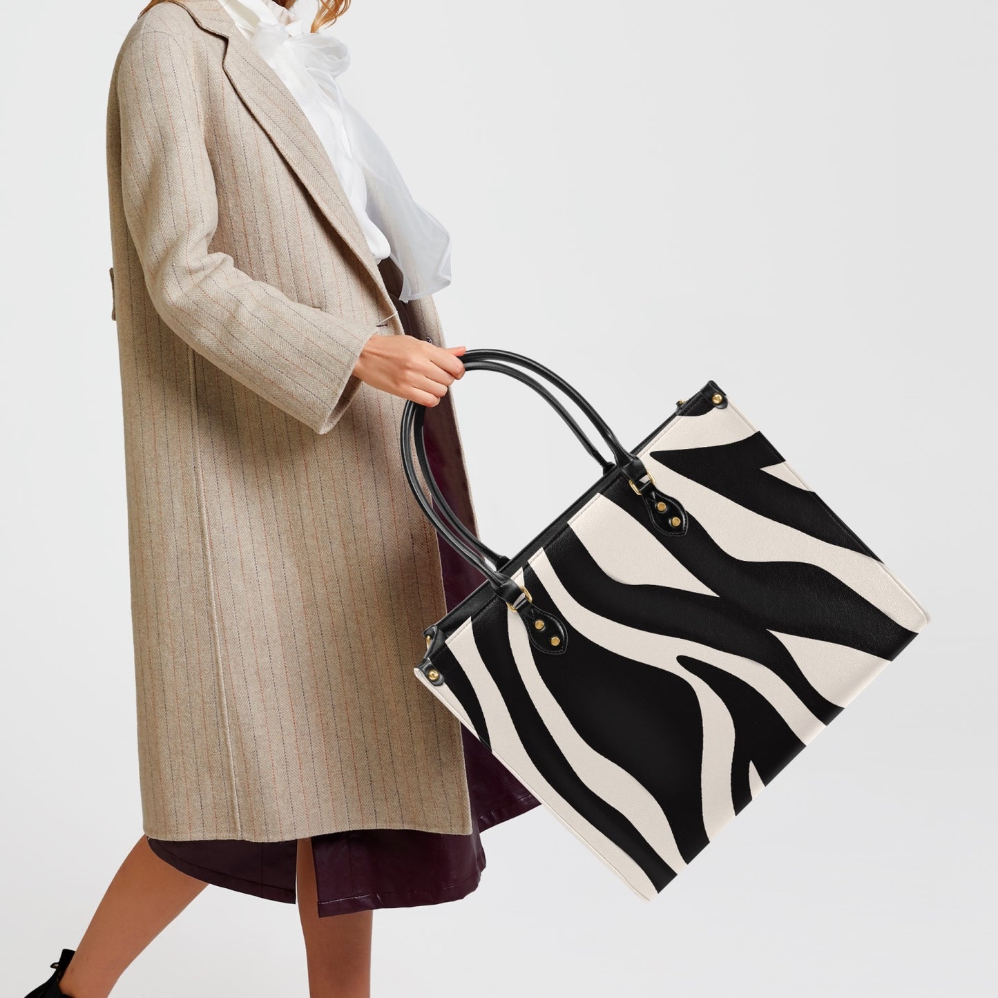 Zebra Print Tote Bag - Kim’s Signature Beauty & Accessories (Store description)