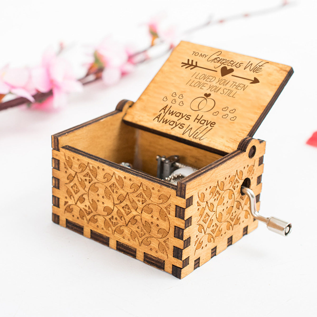 To My Georgous Wife Message Music Box - Kim’s Signature Beauty & Accessories (Store description)