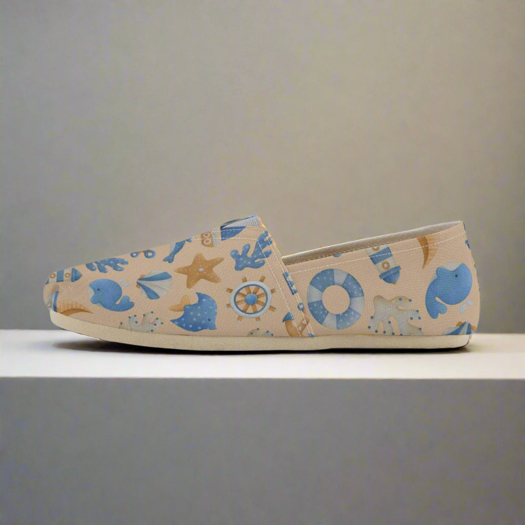 Beach Fun Canvas Toms Shoes - Kimโs Signature Beauty & Accessories