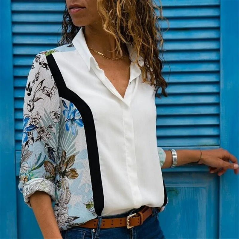Long Sleeve Chiffon Blouse - Kim’s Signature Beauty & Accessories
