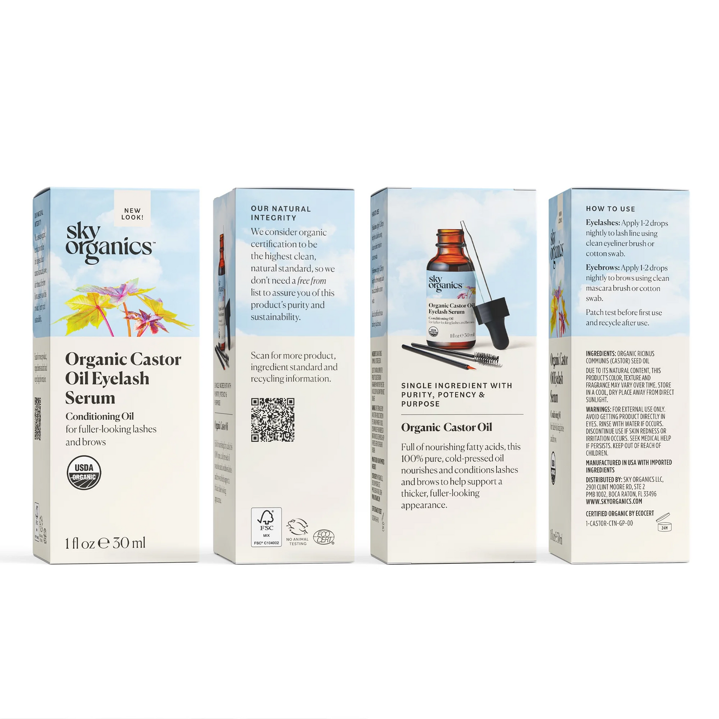 Sky Organics Organic Castor Oil Eyelash & Brow Serum - Kim’s Signature Beauty & Accessories (Store description)