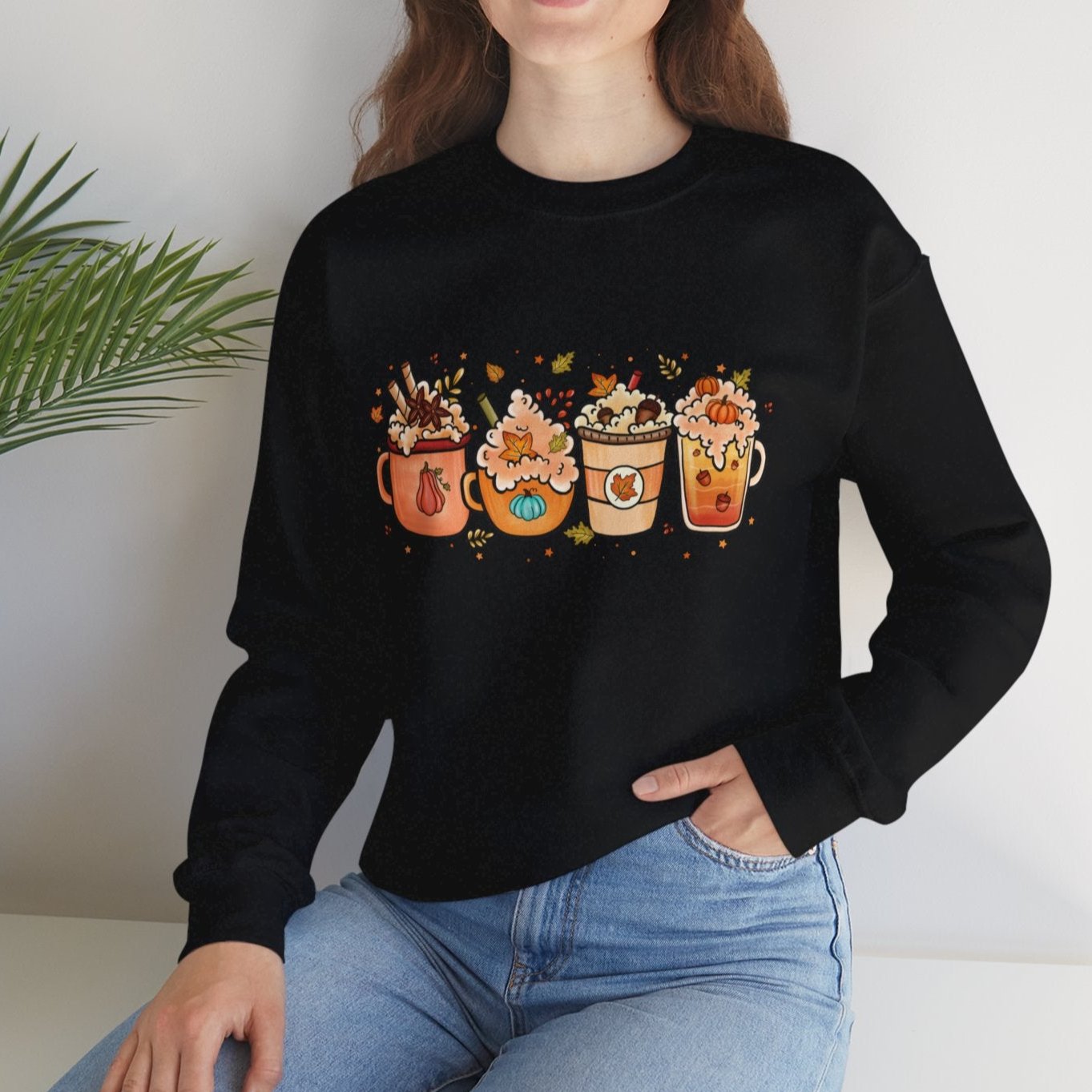 Festive Fall Drinks Sweatshirt - Kim’s Signature Beauty & Accessories