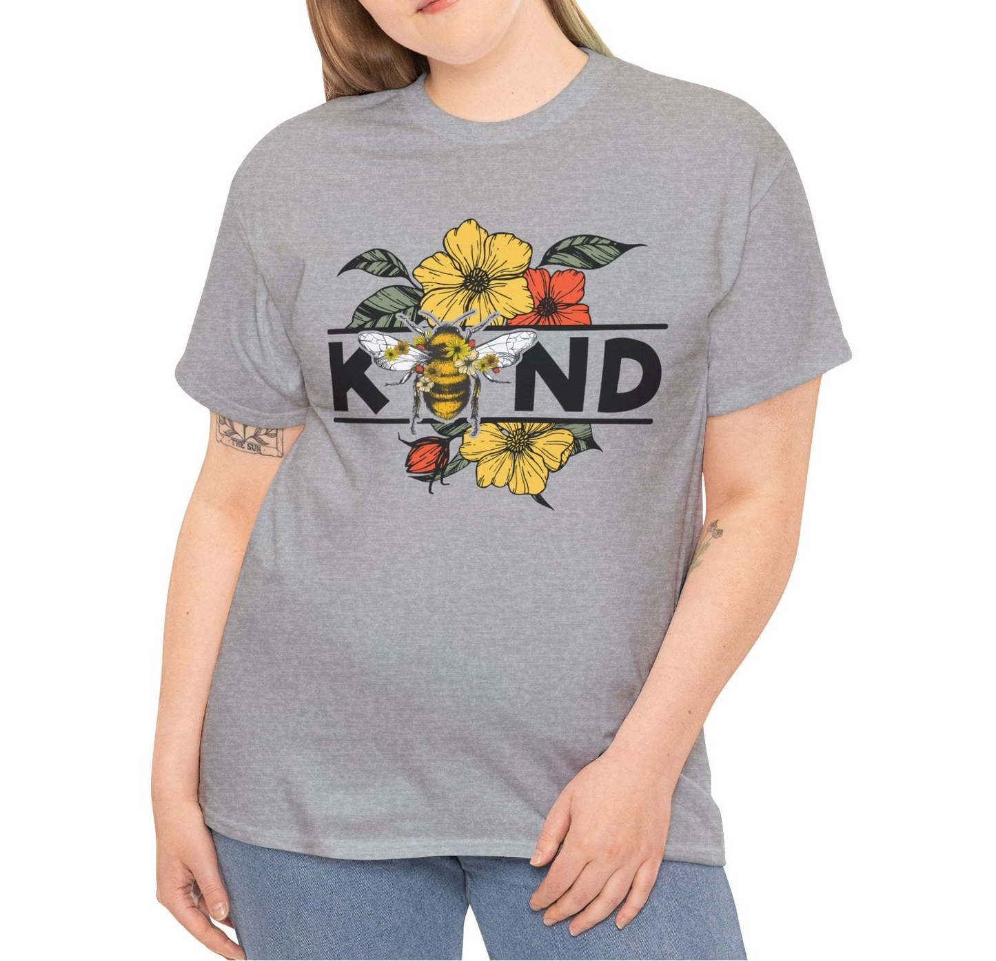 Bee Kind Cotton Tee - Kim’s Signature Beauty & Accessories (Store description)