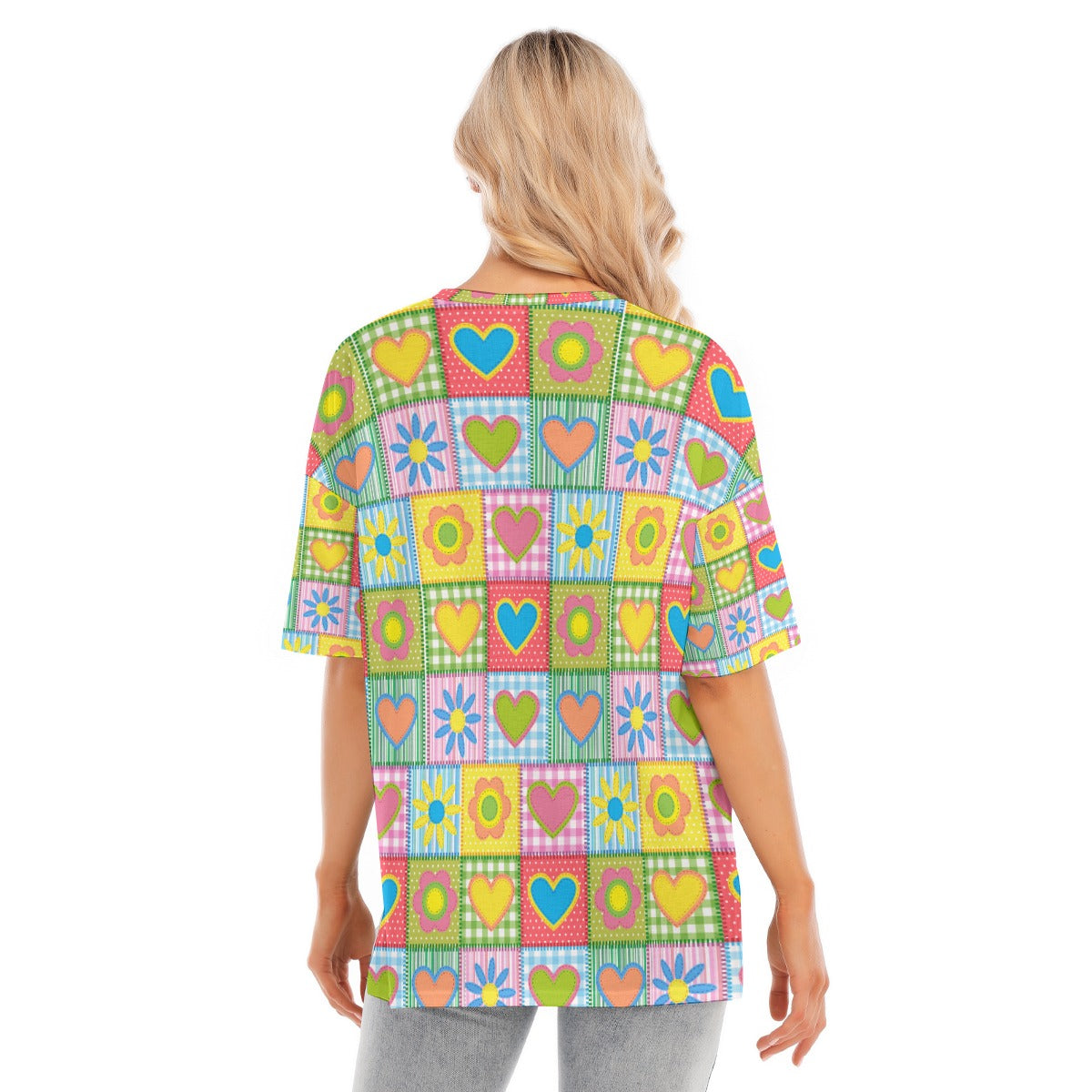 All-Over Print Women's Short Sleeves T-shirt With Hem Split - Kim’s Signature Beauty & Accessories (Store description)