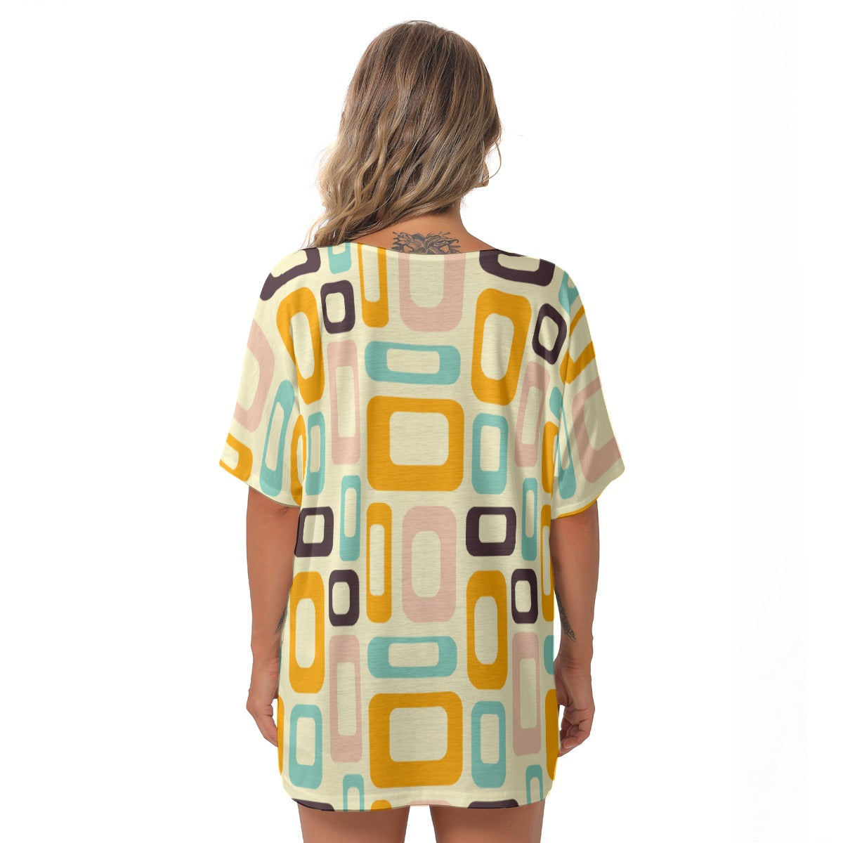 Retro Romance | V-Neck Blouse - Kim’s Signature Beauty & Accessories (Store description)