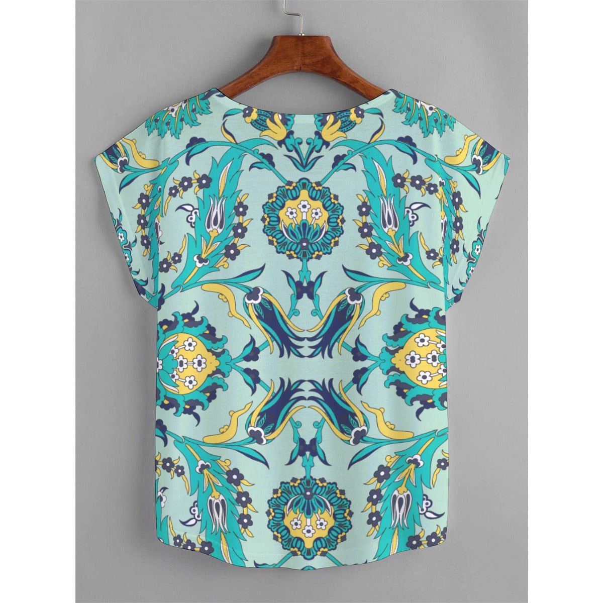 All-Over Print Women's Curved Hem T-shirt (Plus Size) - Kim’s Signature Beauty & Accessories (Store description)