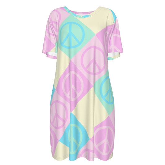 Peaceful Moments | Short Sleeve Waist Dress - Kim’s Signature Beauty & Accessories