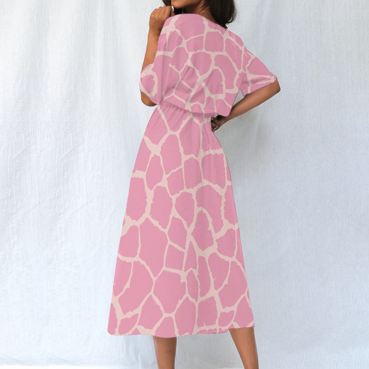 Hot in Pink | Elastic Waist Dress - Kim’s Signature Beauty & Accessories (Store description)