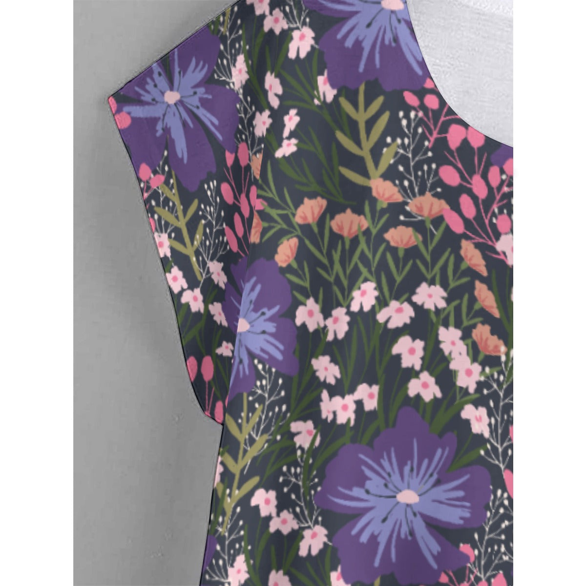 Purple Beauty | Curved Hem T-shirt (Plus Size) - Kim’s Signature Beauty & Accessories (Store description)