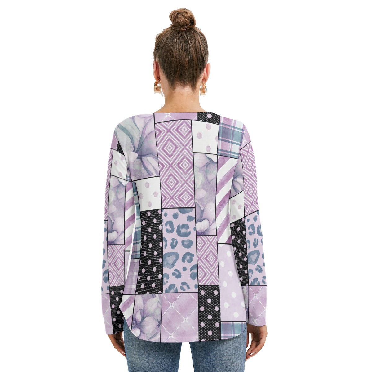 Geo Design Blouse - Kim’s Signature Beauty & Accessories