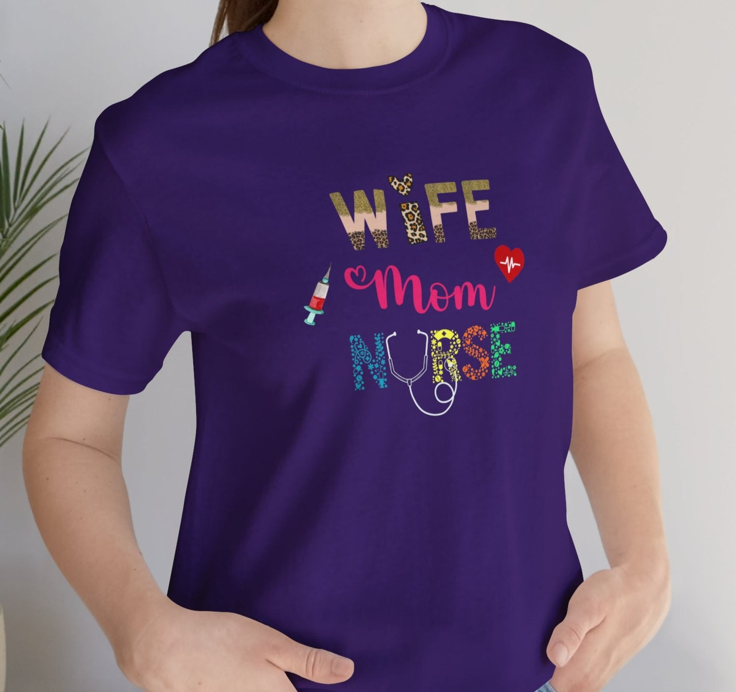 Wife, Mom, Nurse |Jersey Short Sleeve Tee - Kim’s Signature Beauty & Accessories (Store description)