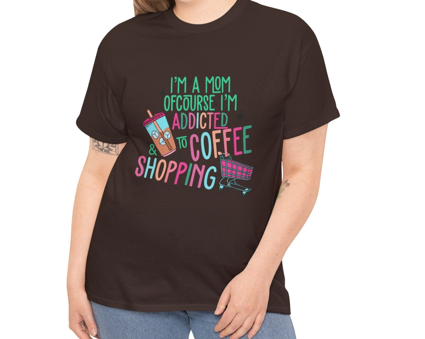 Addicted to Coffee | Cotton Tee - Kim’s Signature Beauty & Accessories (Store description)