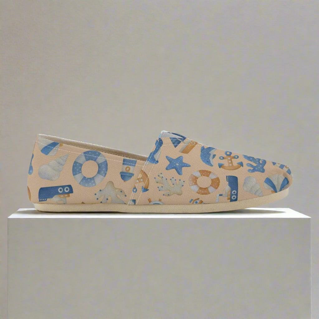 Beach Fun Canvas Toms Shoes - Kimโs Signature Beauty & Accessories