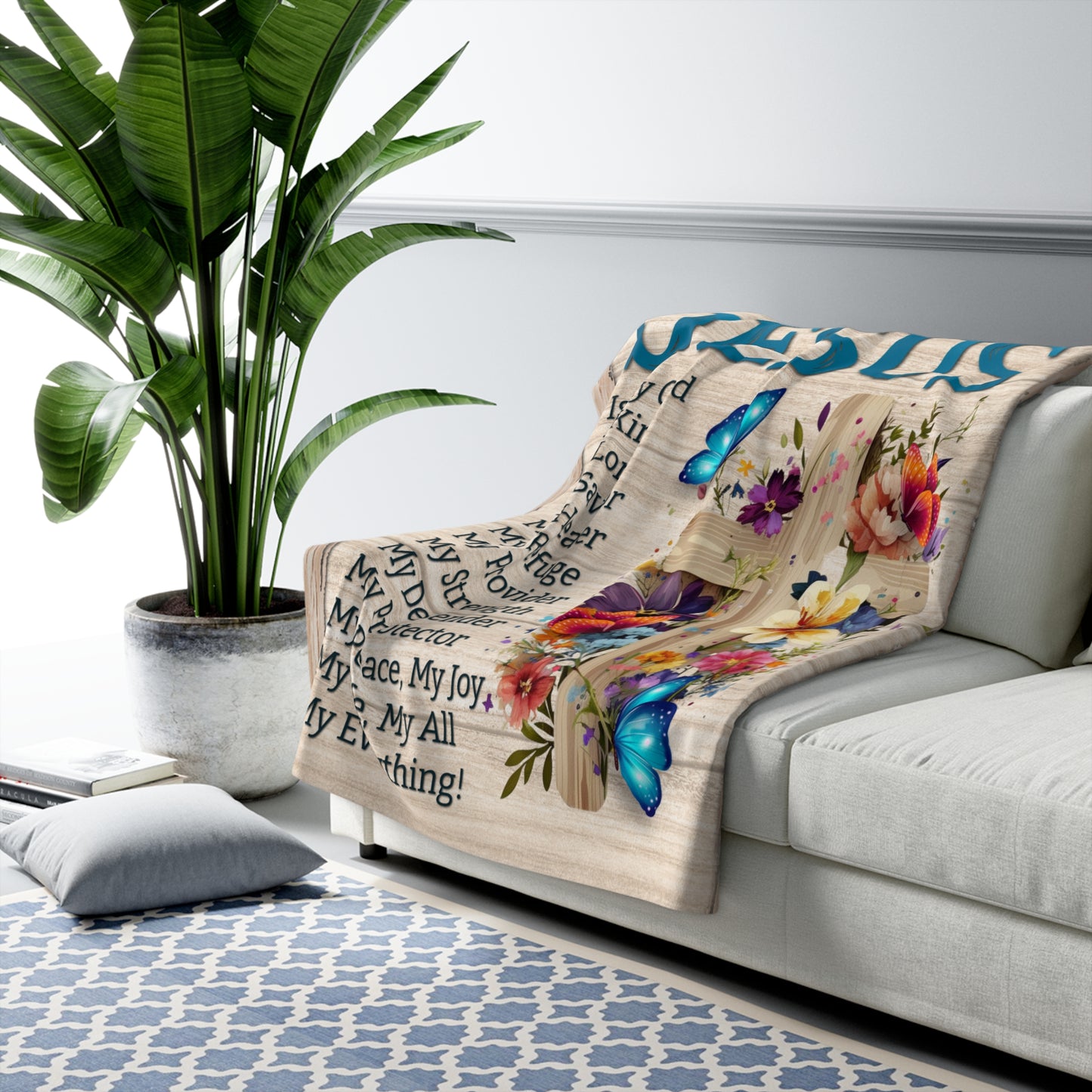 Jesus is My Everything Blanket - Kim’s Signature Beauty & Accessories (Store description)