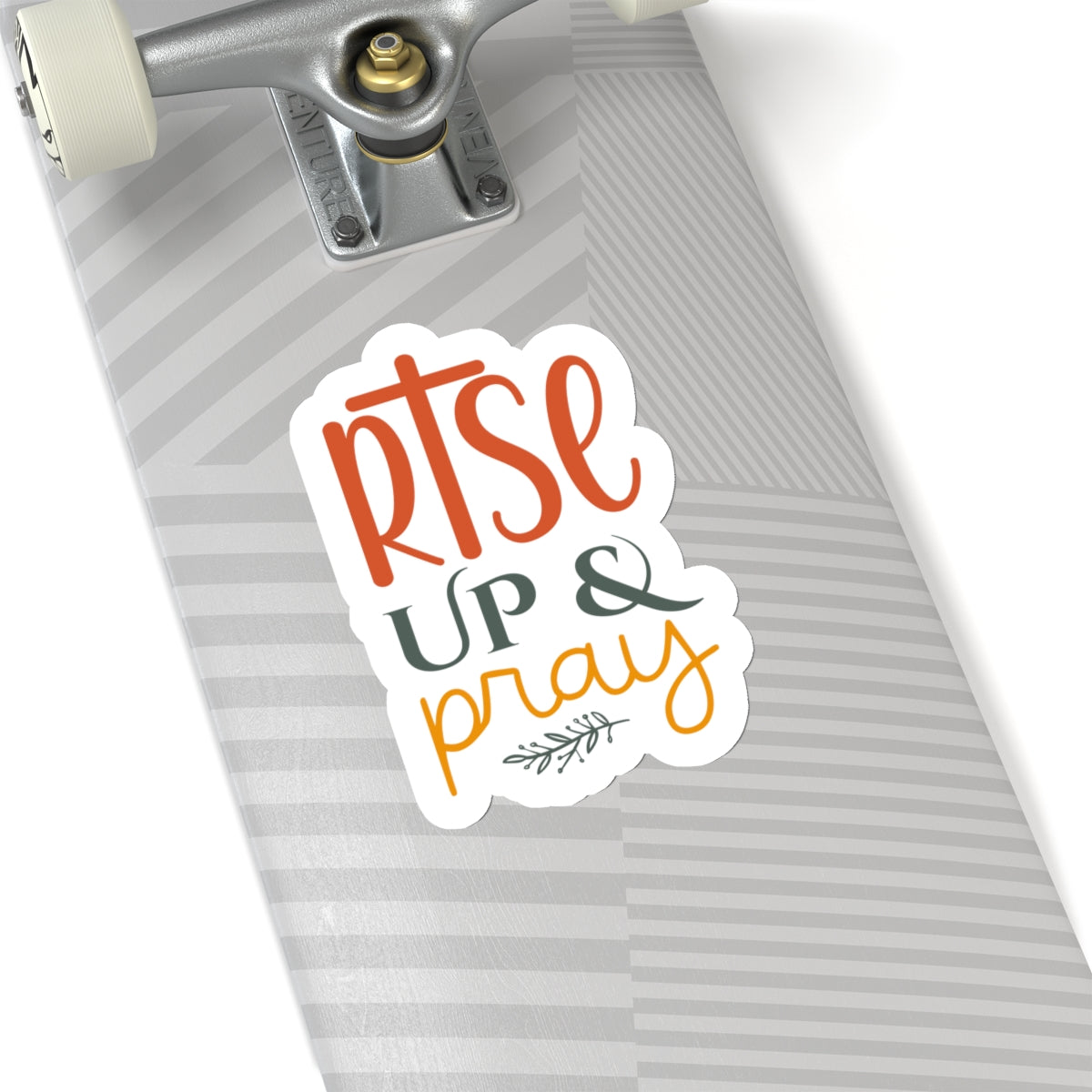 Rise Up and Pray Kiss-Cut Sticker - Kim’s Signature Beauty & Accessories (Store description)