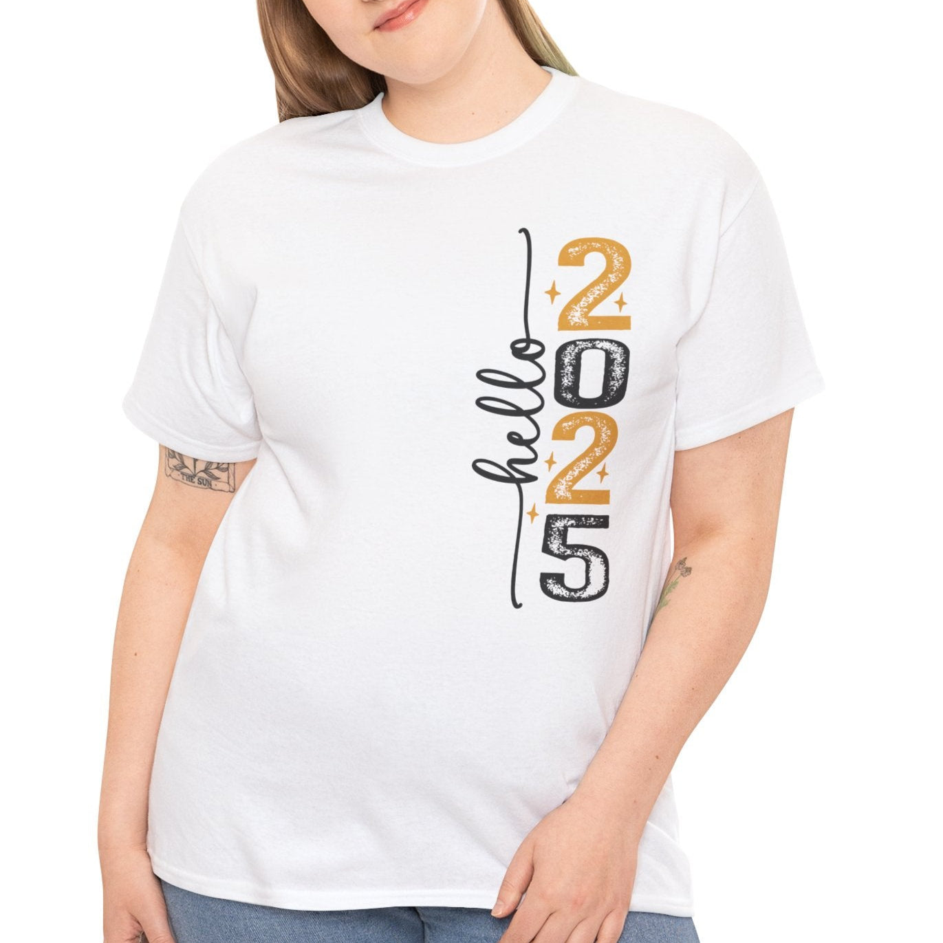 Hello 2025 Tee (front & Back Print) - Kim’s Signature Beauty & Accessories (Store description)