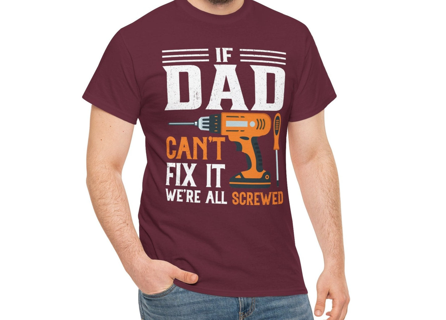 If Dad Can't fix it | Cotton Tee - Kim’s Signature Beauty & Accessories (Store description)