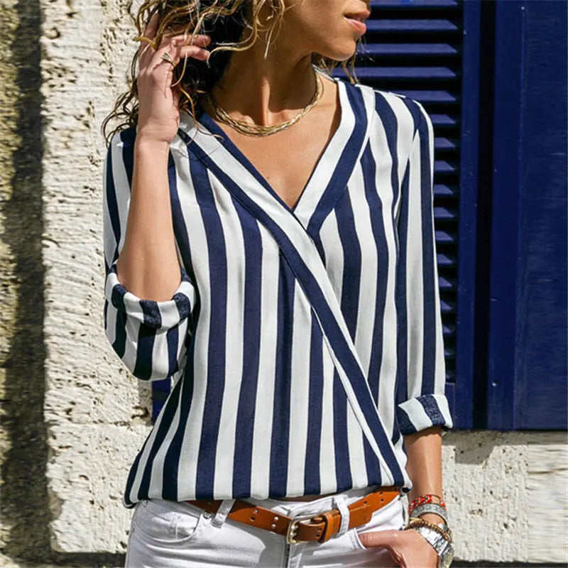 Striped Blouse For Women - Kim’s Signature Beauty & Accessories