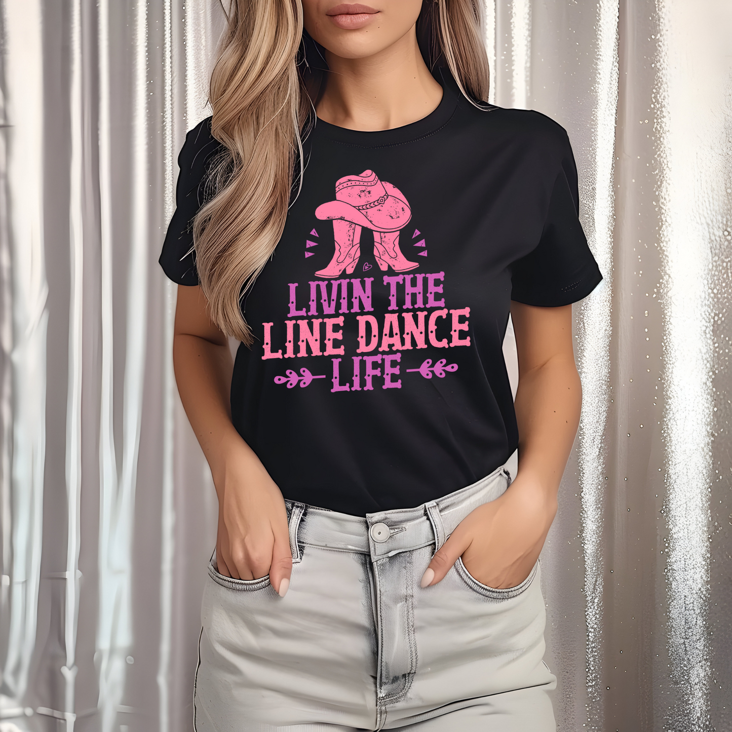 Personalized Line Dance Life T-Shirt – Western Country Style - Kim’s Signature Beauty & Accessories (Store description)