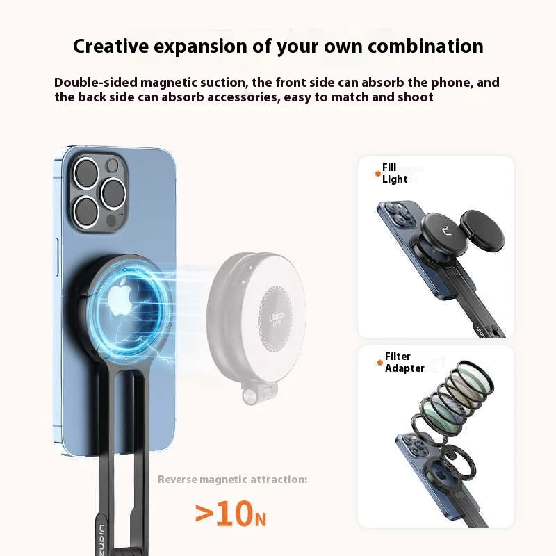 3-in-1 Magnetic Carabiner Phone Tripod – Foldable - Kim’s Signature Beauty & Accessories
