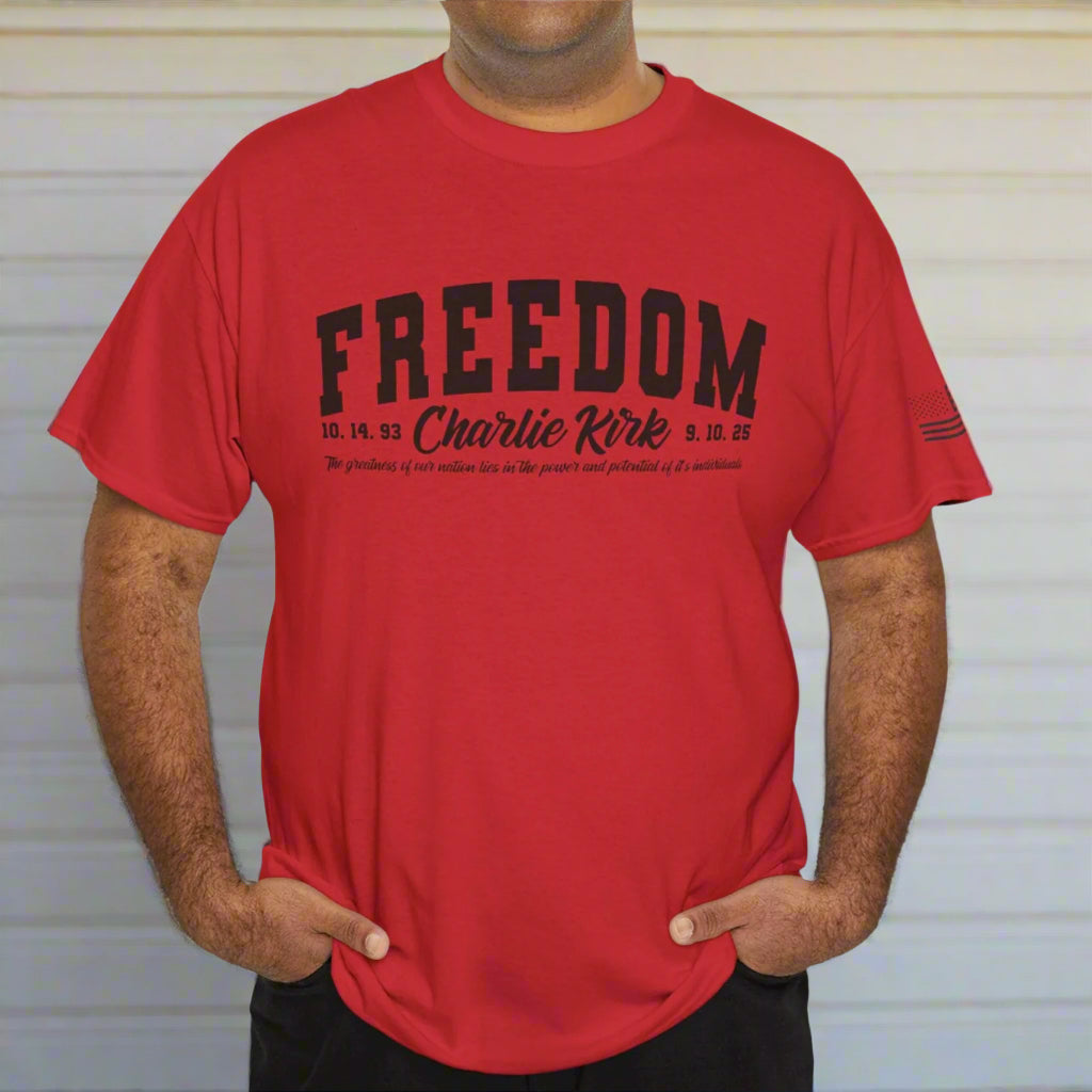 Freedom USA | Stylish Casual Wear, Comfortable Big Sizes, Unisex Cotton Tee - Kim’s Signature Beauty & Accessories