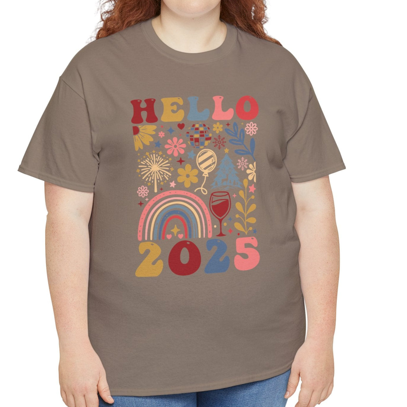 Hello 2025 Boho Tee - Kim’s Signature Beauty & Accessories (Store description)