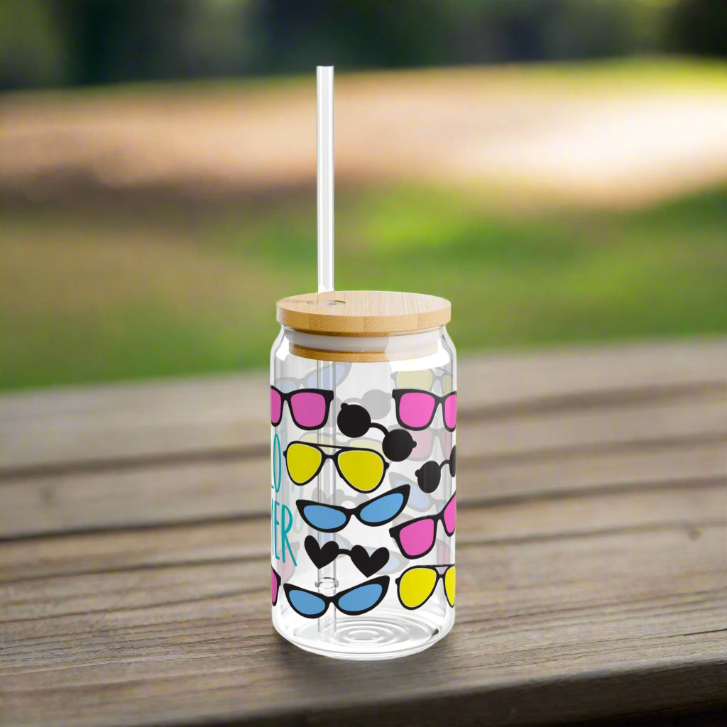 Hello Summer Shades Sipper Glass - Kim’s Signature Beauty & Accessories