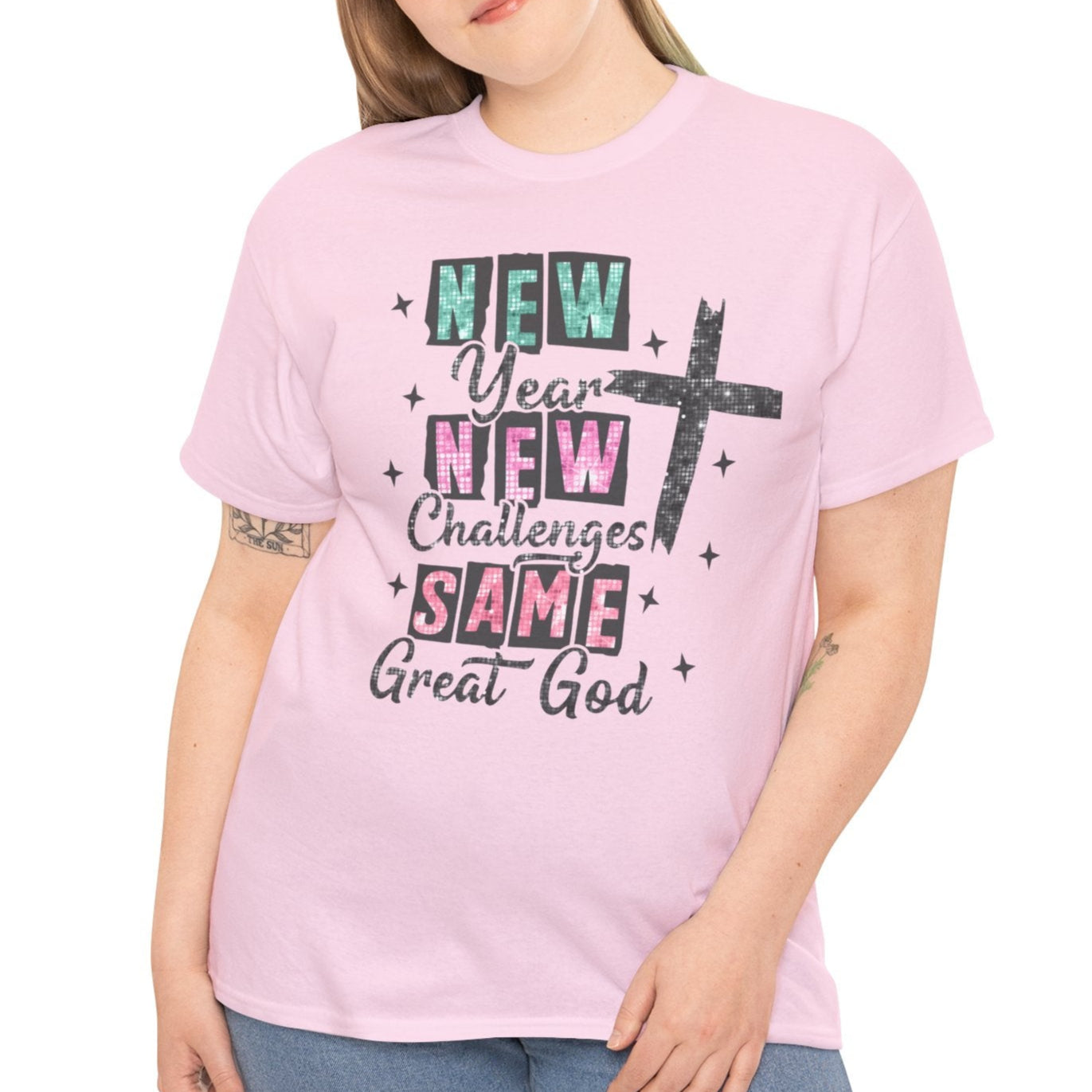 New Year, New Callenges, Same Great God Tee - Kim’s Signature Beauty & Accessories (Store description)