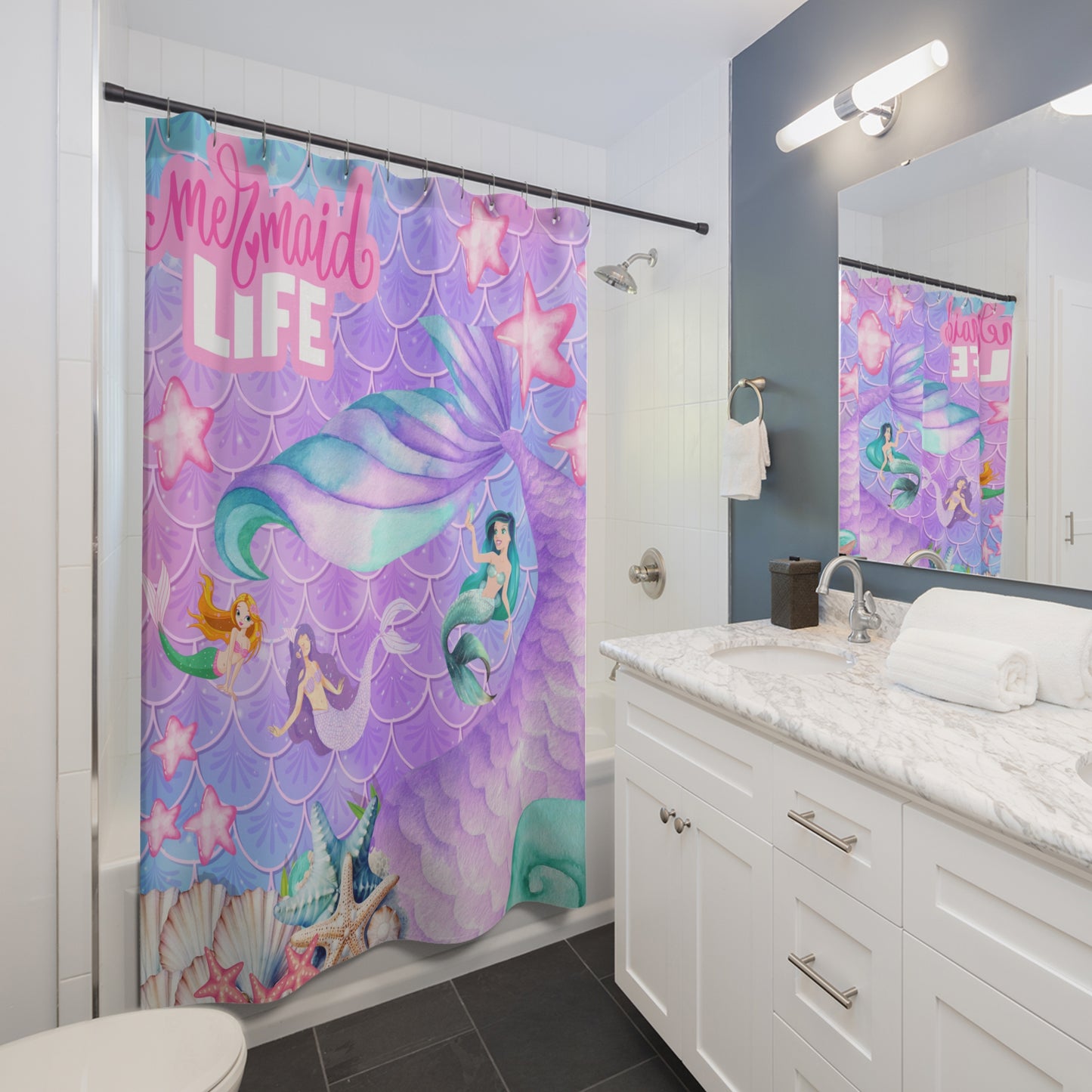 Mermaid Life | Shower Curtain - Kim’s Signature Beauty & Accessories
