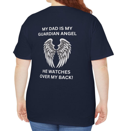Dad, My Guardian Angel |  Unisex Cotton Tee - Kim’s Signature Beauty & Accessories