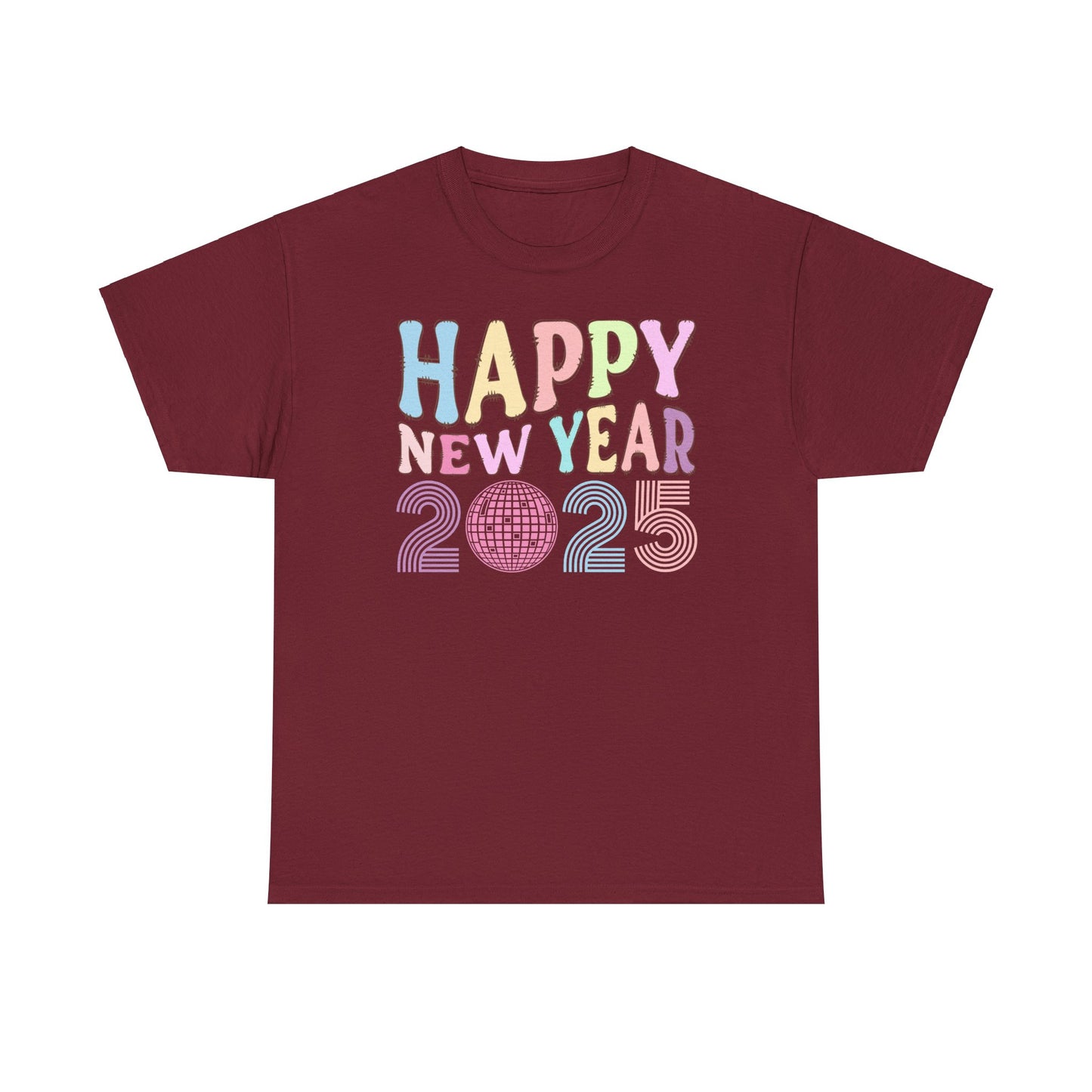 Happy New Year 2025 Retro Tee - Kim’s Signature Beauty & Accessories (Store description)