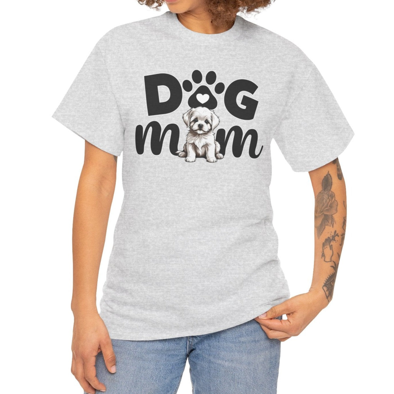 Dog Mom Cotton Tee - Kim’s Signature Beauty & Accessories (Store description)