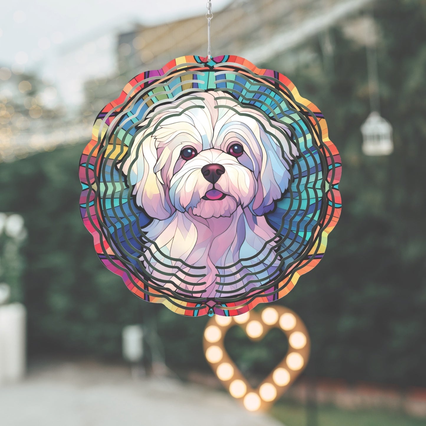 Maltese Flower Wind Spinner - Kim’s Signature Beauty & Accessories (Store description)