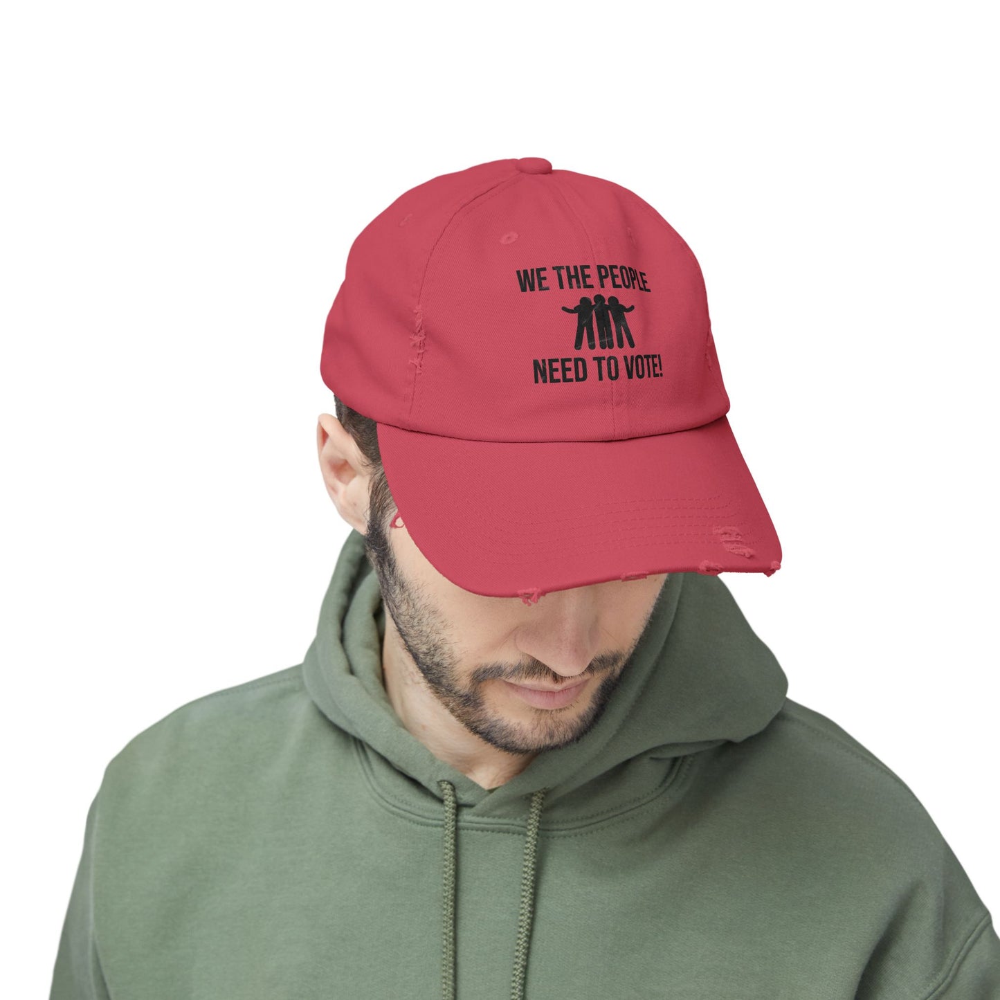 We The People Need to Vote Distressed Cap - Kim’s Signature Beauty & Accessories (Store description)