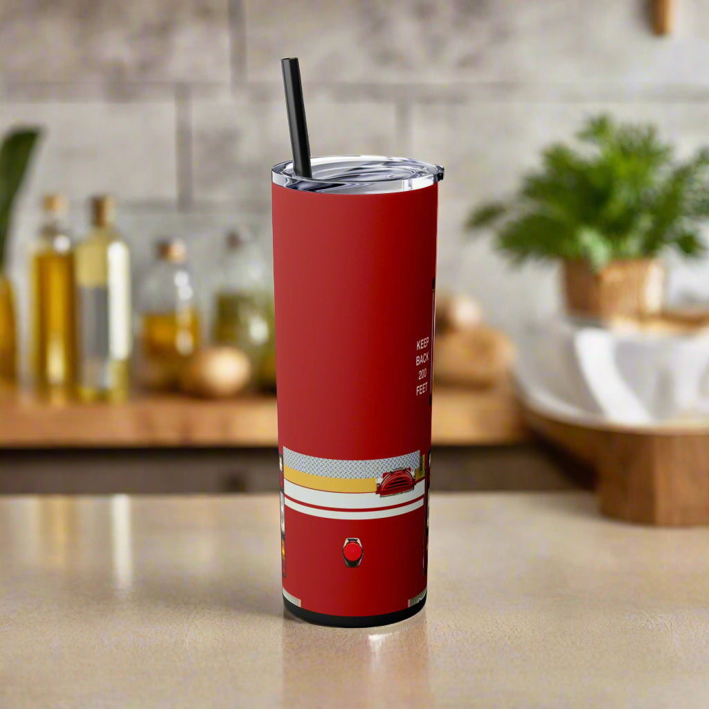Firetruck Edition | 20oz Skinny Tumbler - Kimโs Signature Beauty & Accessories (Store description)