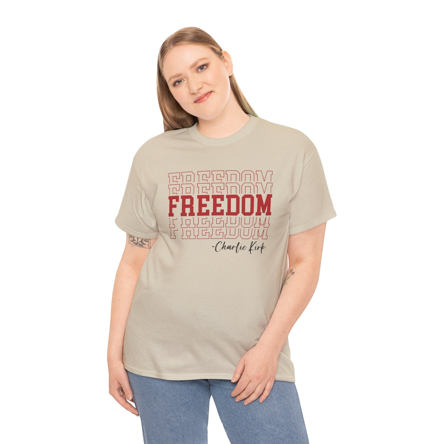 Freedom Unisex Cotton Tee - Comfortable Shirt for Everyday Wear, Versatile Gift, Perfect for Holidays & Celebrations - Kim’s Signature Beauty & Accessories