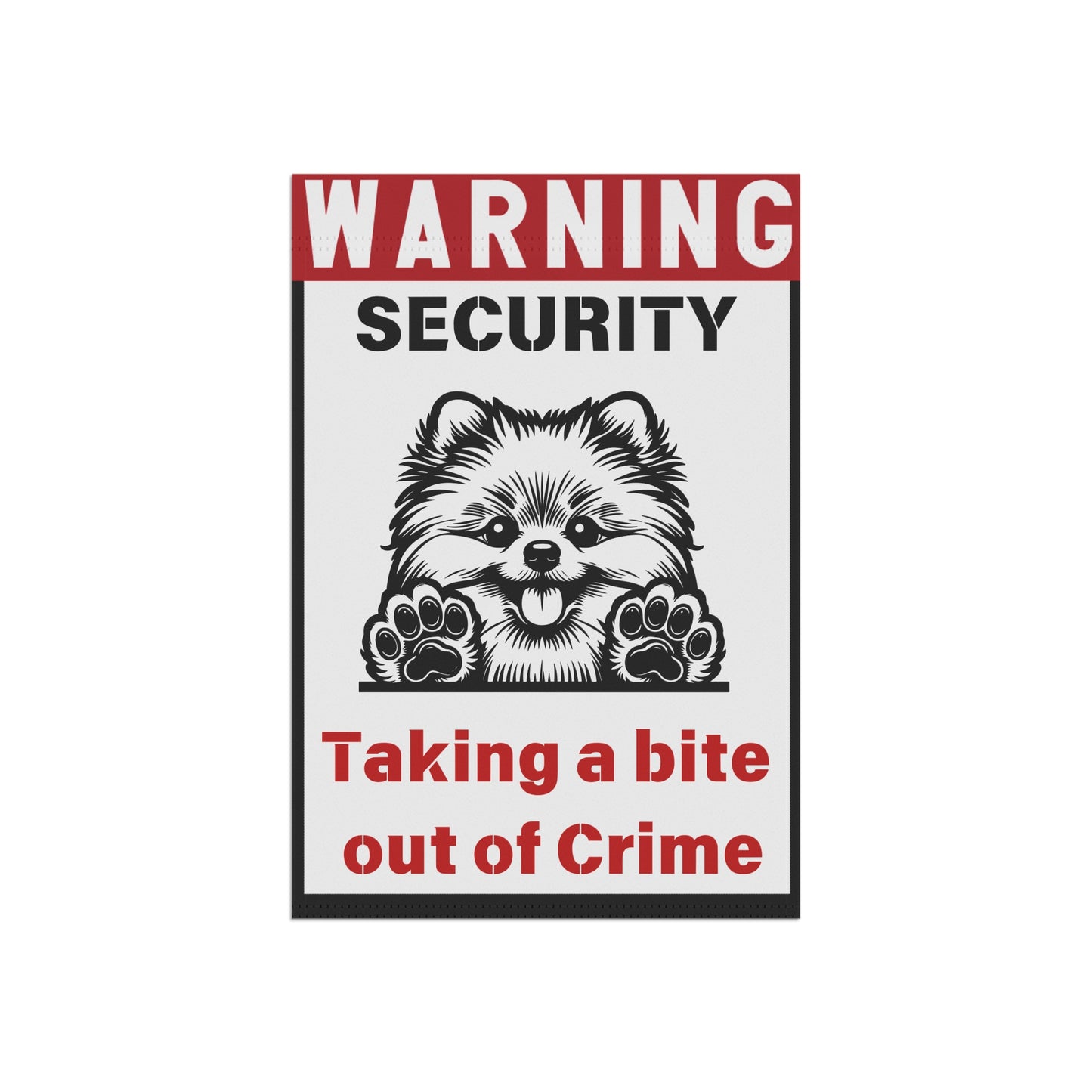 Warning, Dog Security Yard Flag - Kim’s Signature Beauty & Accessories