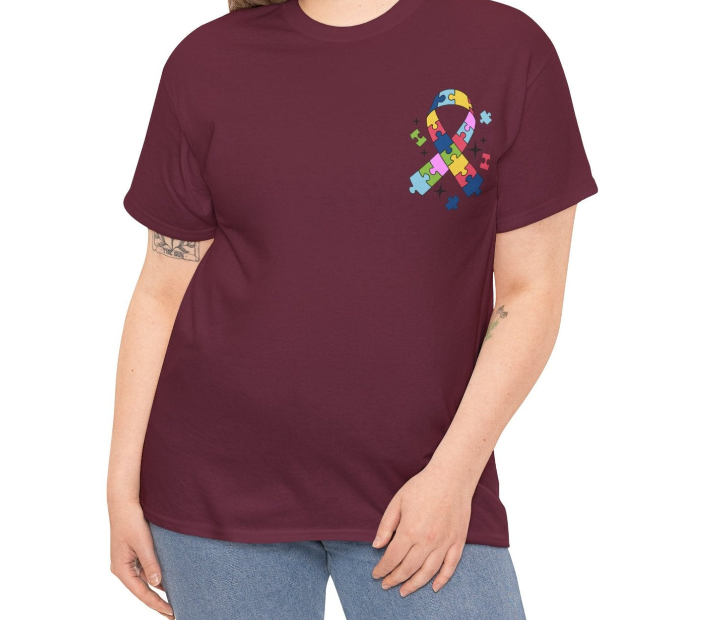 Proud mom of Autism Tee (FRONT & BACK PRINT) - Kim’s Signature Beauty & Accessories (Store description)