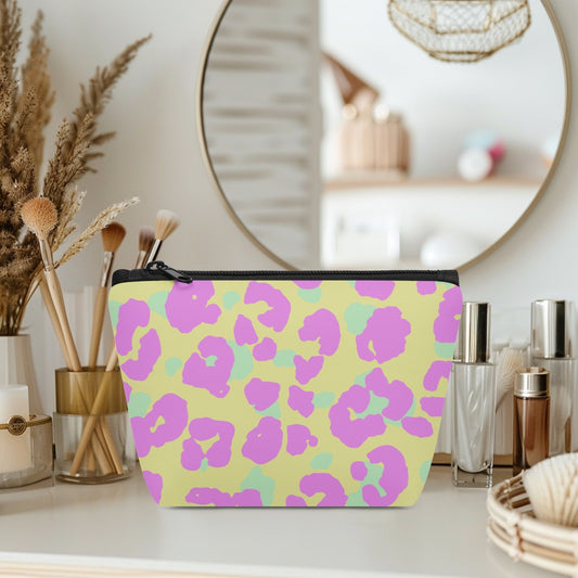 Pink Leopard. Zipper Makeup Bag - Kim’s Signature Beauty & Accessories