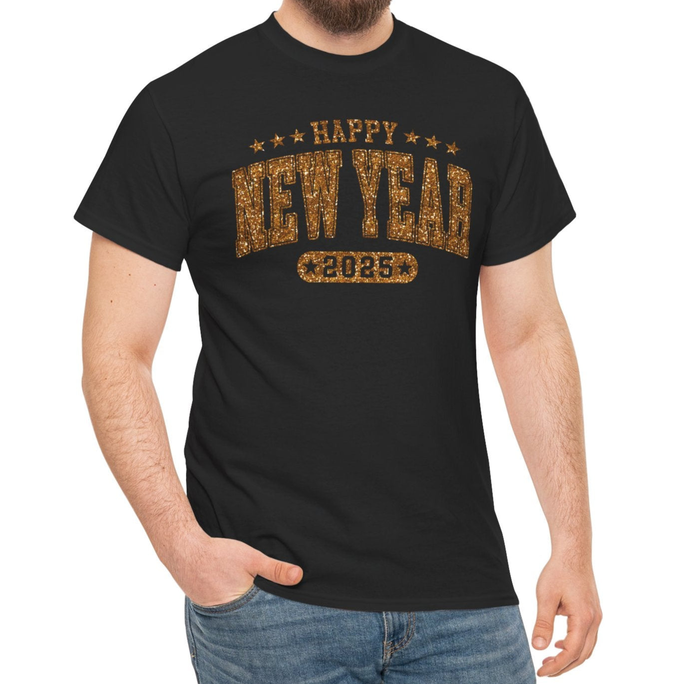 2025 Happy New Year Cotton Tee - Kim’s Signature Beauty & Accessories (Store description)