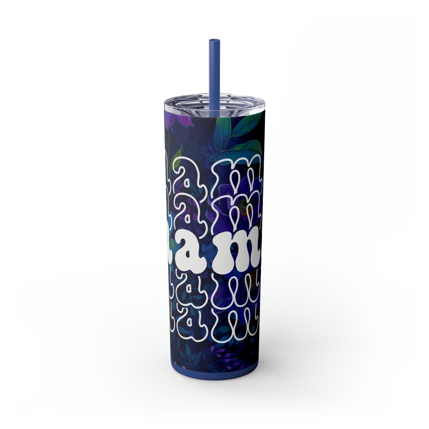 Mama | Skinny Tumbler with Straw, 20oz - Kim’s Signature Beauty & Accessories (Store description)