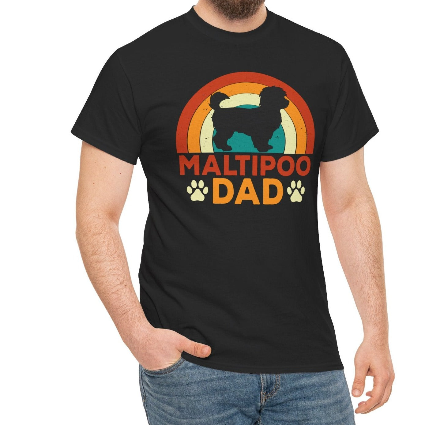 Maltipoo Dad | Heavy Cotton Tee - Kim’s Signature Beauty & Accessories (Store description)
