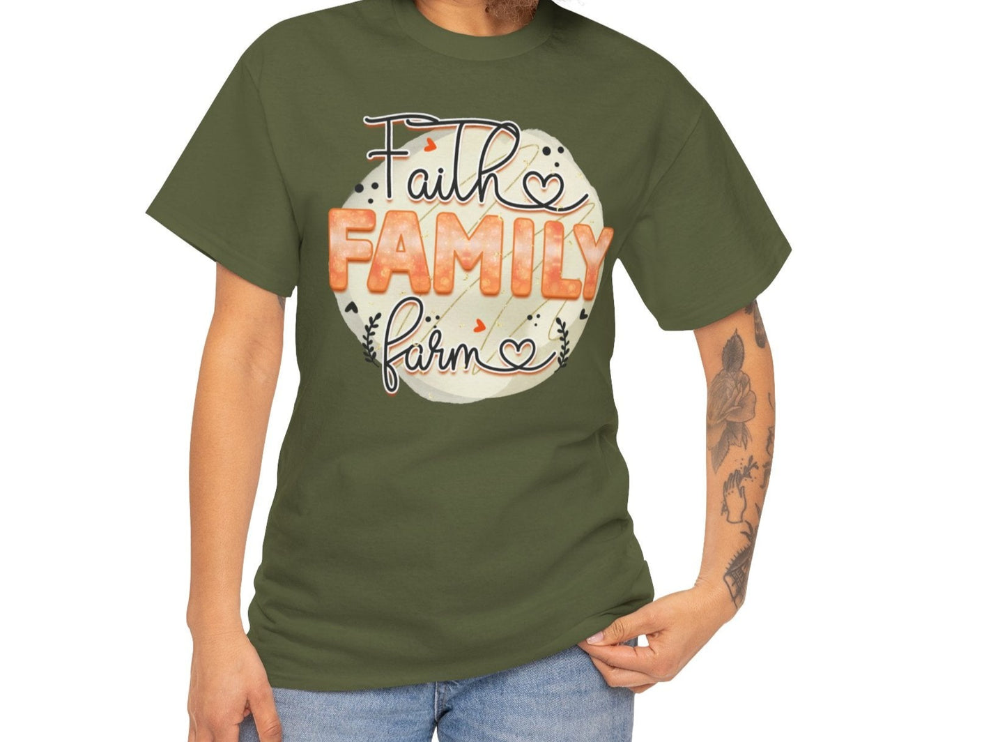 Faith, Family, Farm Tee - Kim’s Signature Beauty & Accessories (Store description)