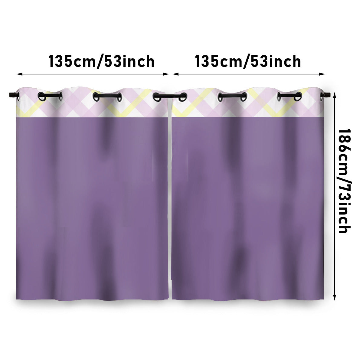 Vanity Purple | Curtains - Kim’s Signature Beauty & Accessories (Store description)