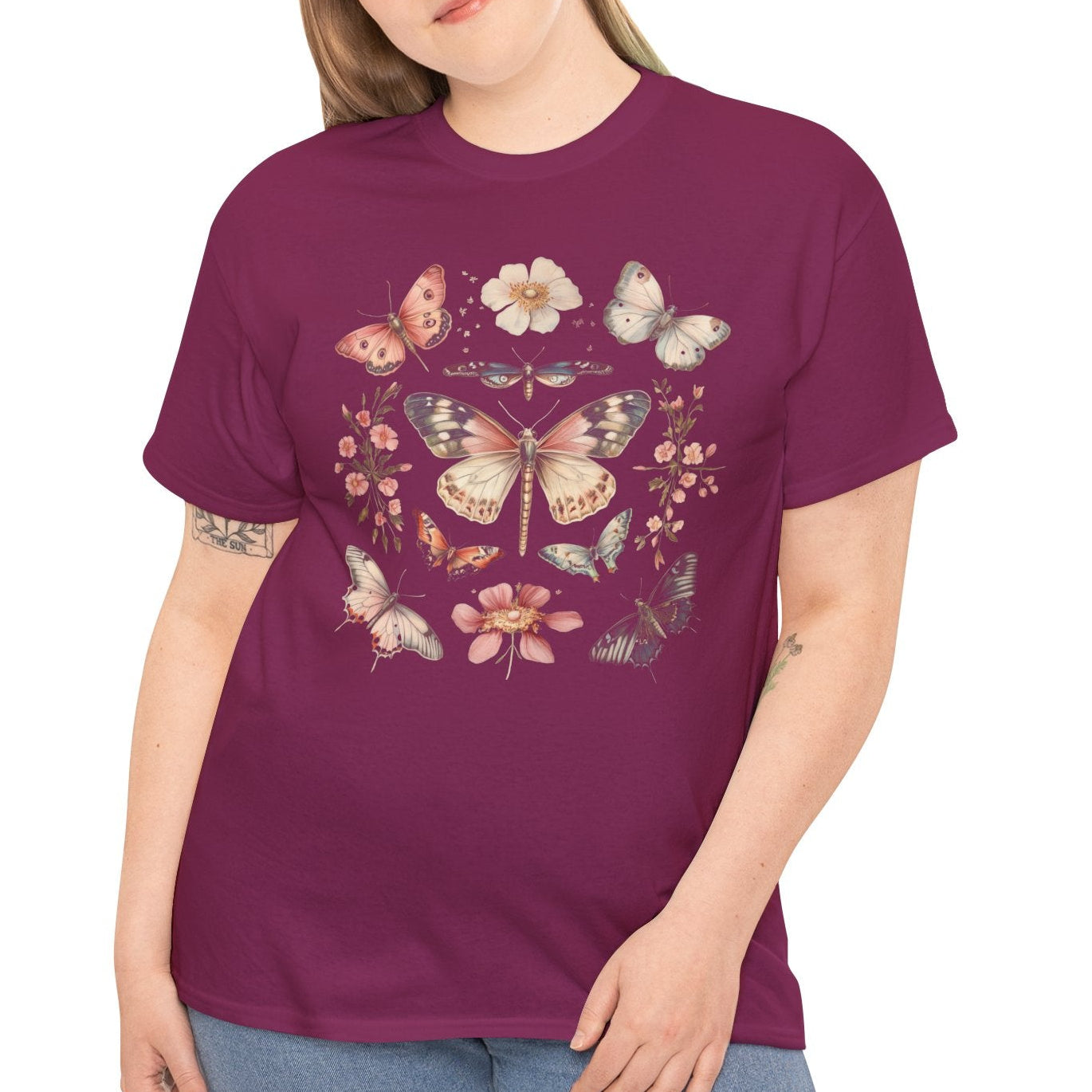 Fluttering Grace Butterfly Garden Tee - Kim’s Signature Beauty & Accessories