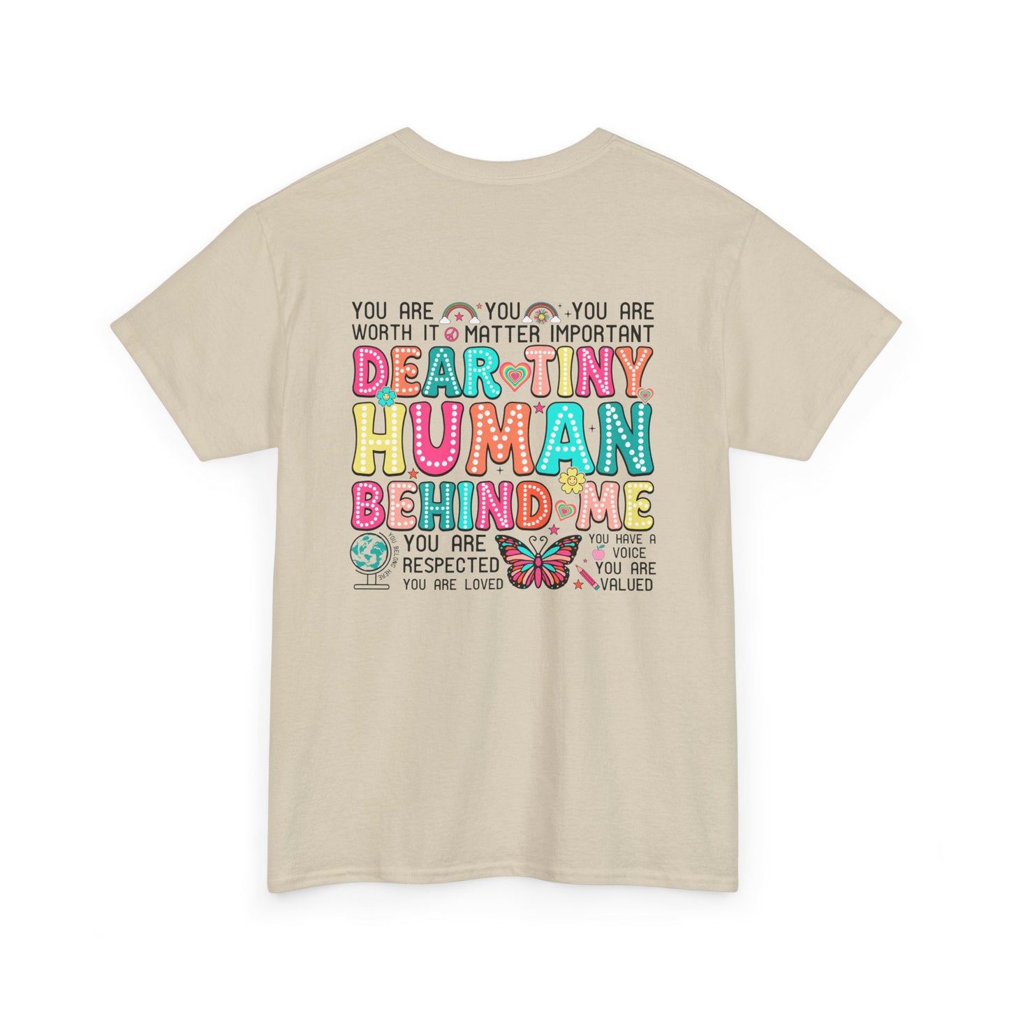 Tiny Humans behind me Tee - Kim’s Signature Beauty & Accessories (Store description)