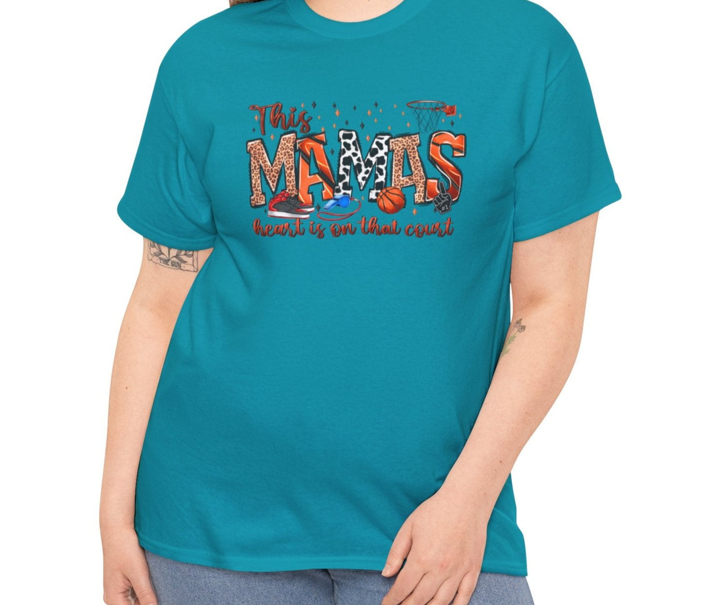Heart on the Court Tee - Kim’s Signature Beauty & Accessories (Store description)