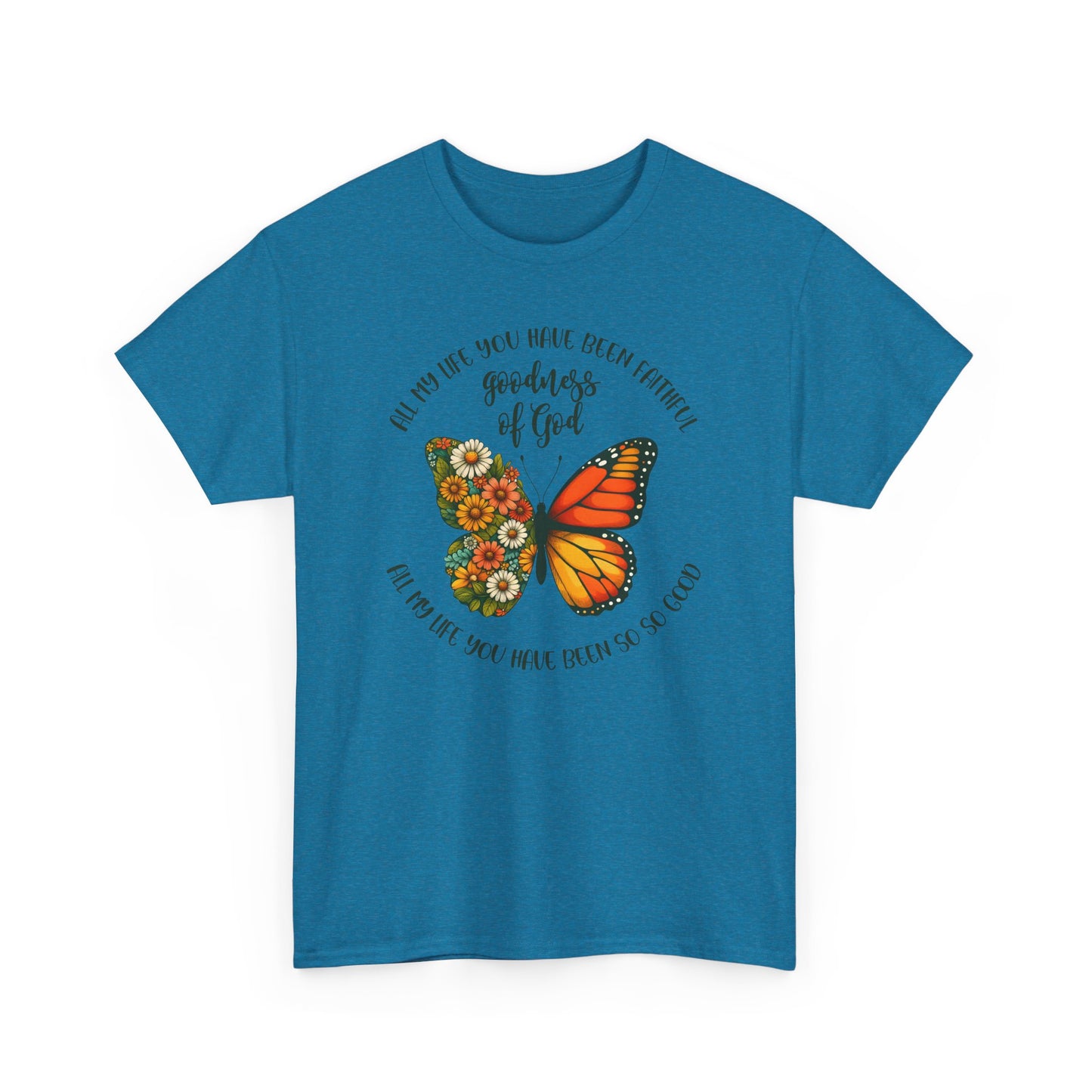 Goodness of God Floral Butterfly Tee - Kim’s Signature Beauty & Accessories (Store description)