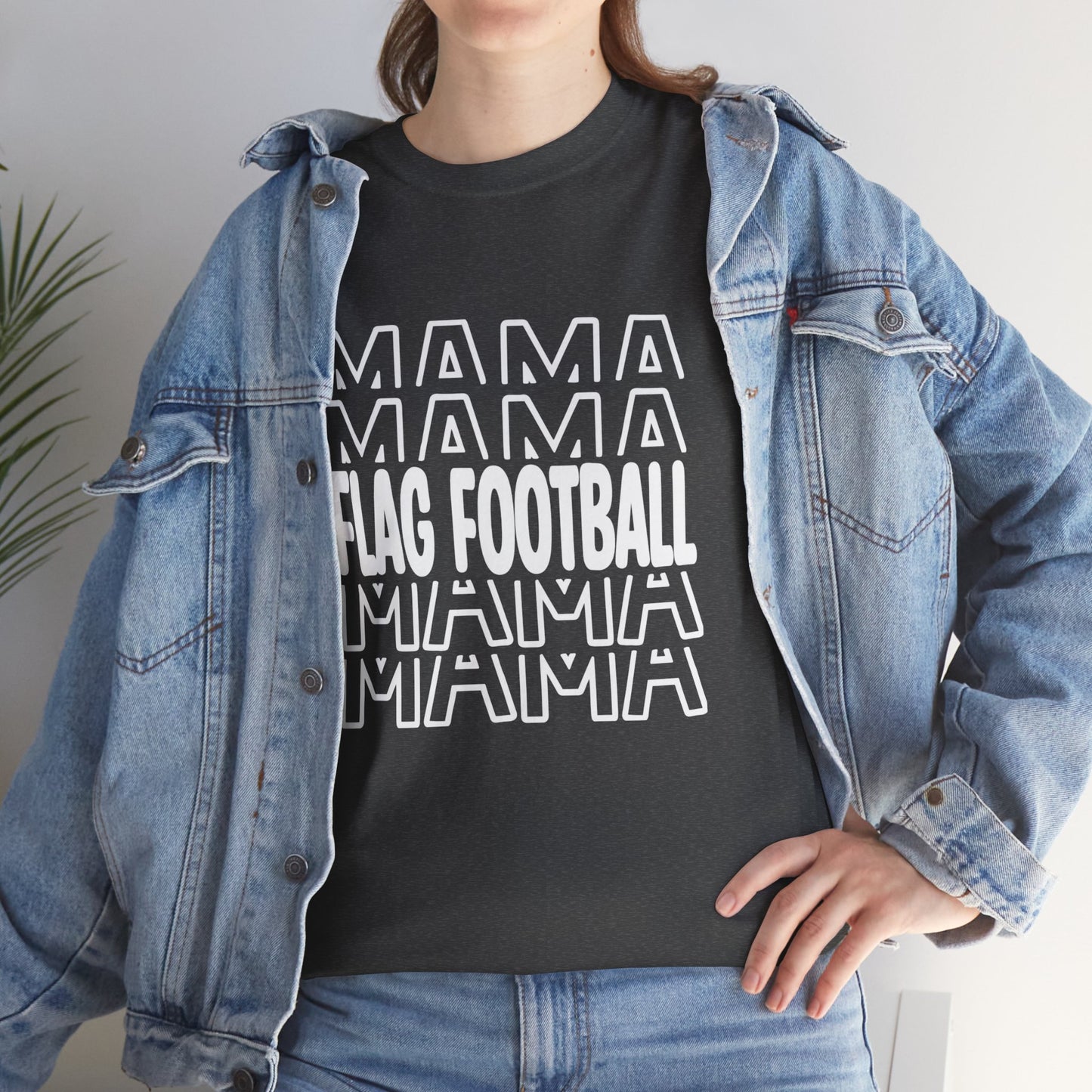 Flag Football Mama Cotton Tee - Kim’s Signature Beauty & Accessories